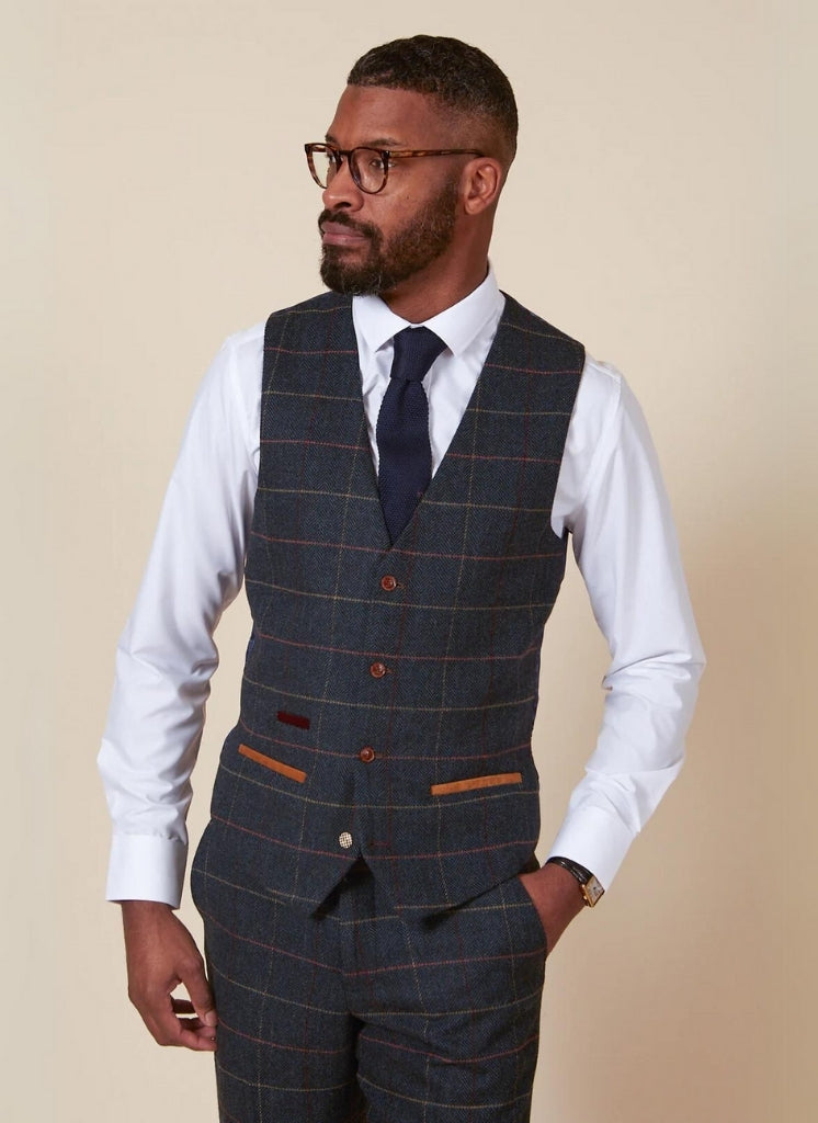 Marc Darcy - Gilet Eton Tweed