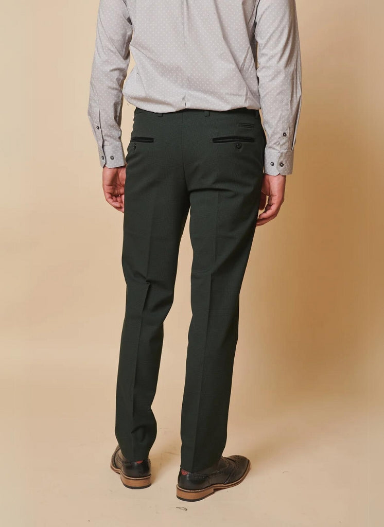 Marc Darcy - Pantalon Ruitpatroon Bromley Olive Green