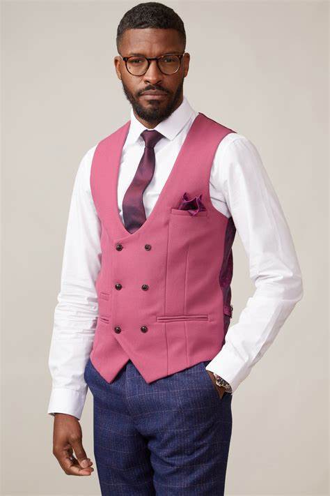 Kelvin Berry Gilet - Double Breasted - gilet