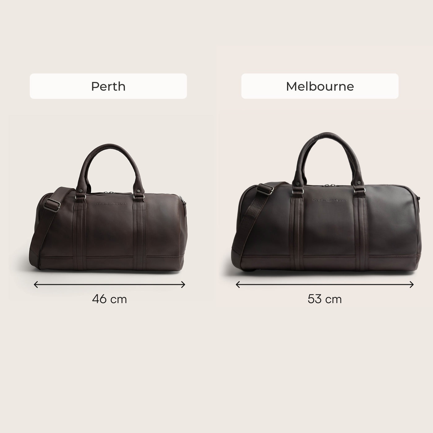 Leren Weekendtas Bruin Melbourne