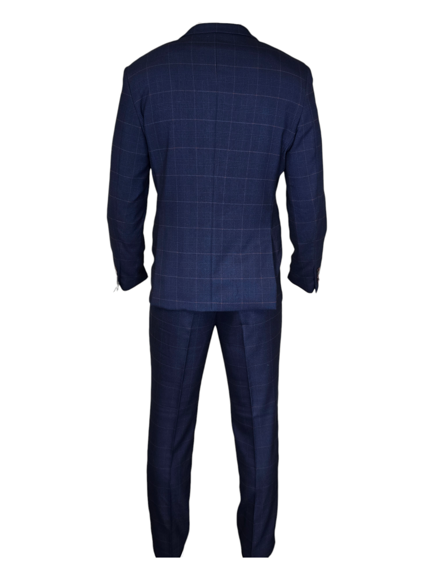 2-delig Navy Blue Gentlemens Suit - Edison Redline 2pc