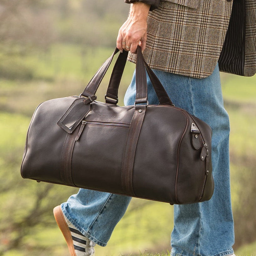 Leren Weekendtas Bruin Rivaro