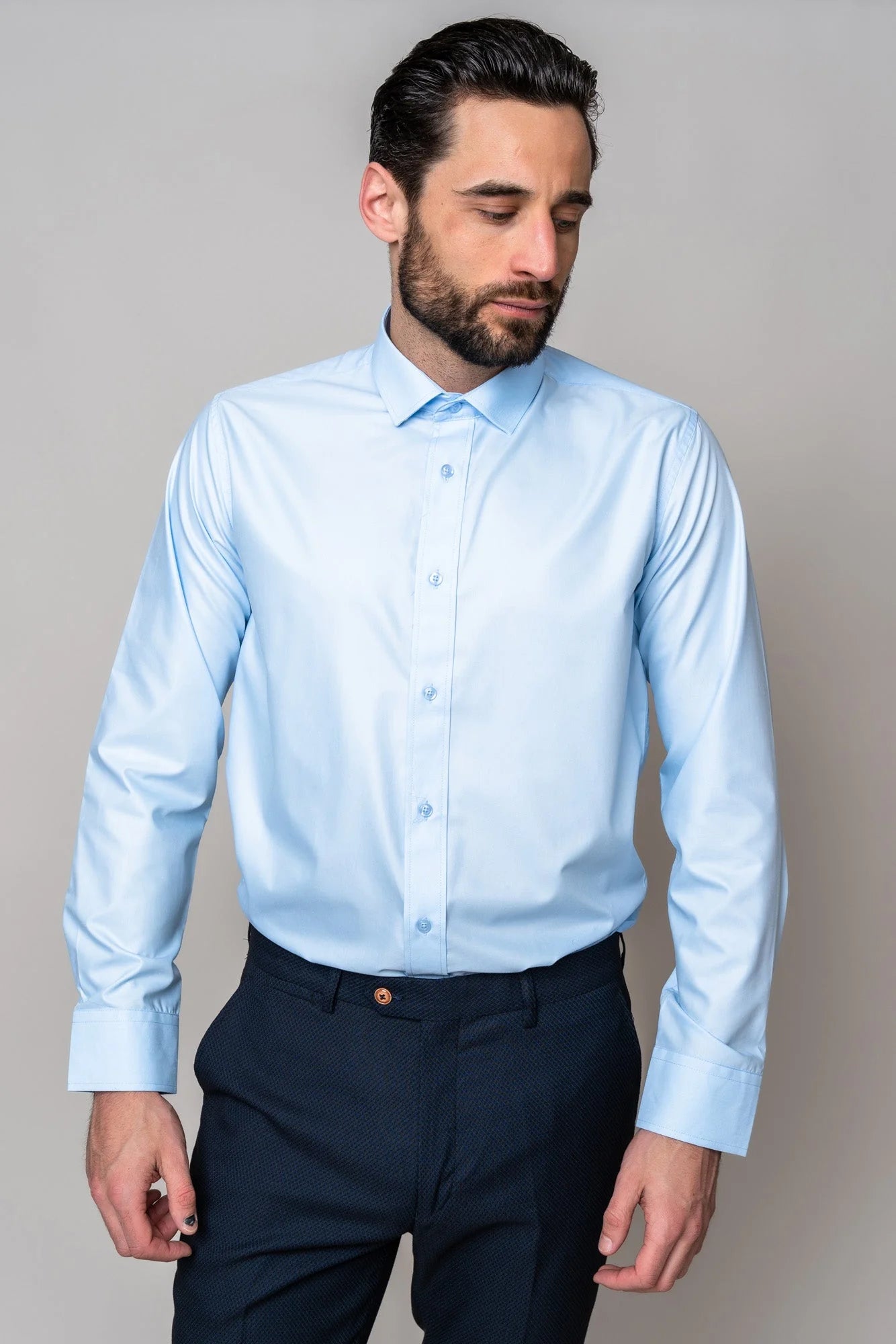 Marc Darcy - Overhemd Carter Sky Blue