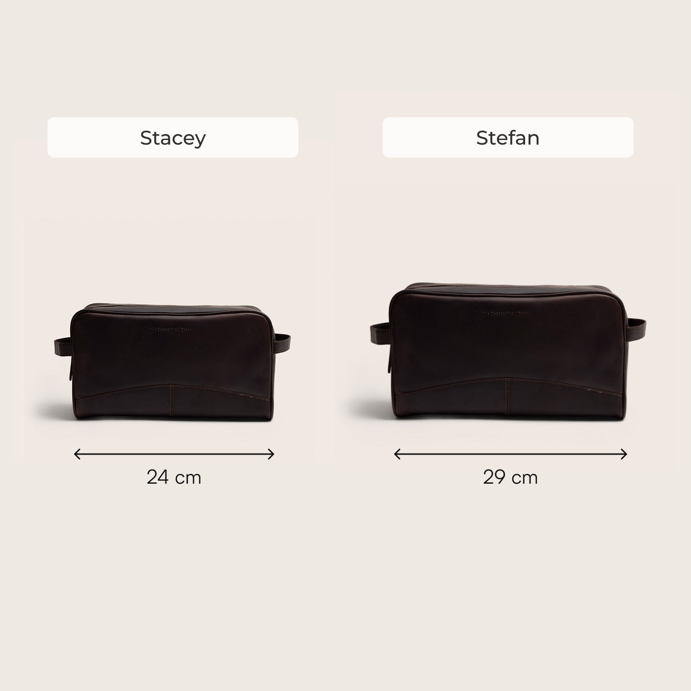 Leren Toilettas Bruin Stacey
