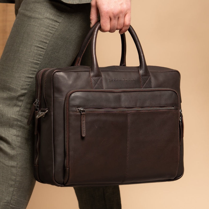 Leren Laptoptas Bruin Tacama
