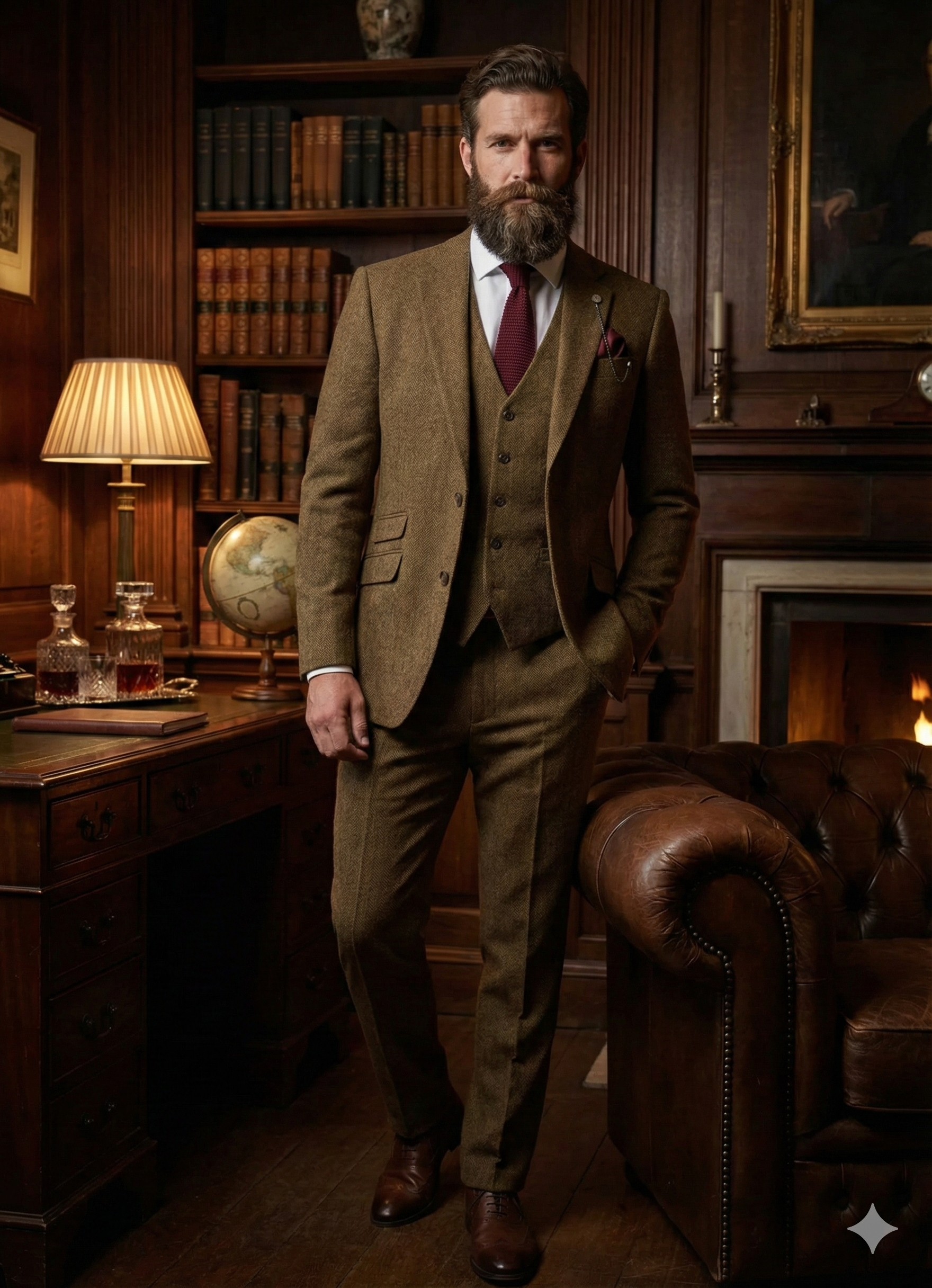 Warm-bruin-tweed-pak