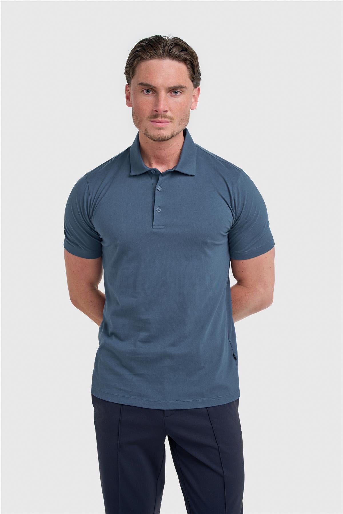 Cavani Sanchez Blue - Katoenen polo heren 1