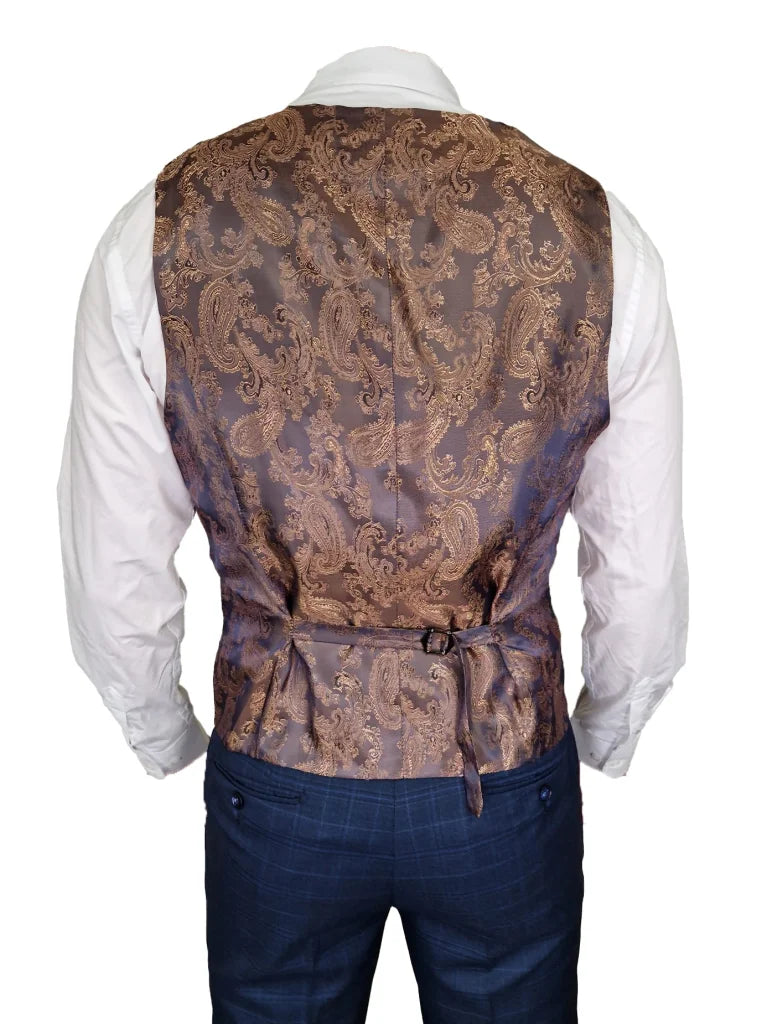 TAVERNY - Gilet Corporal Check Navy