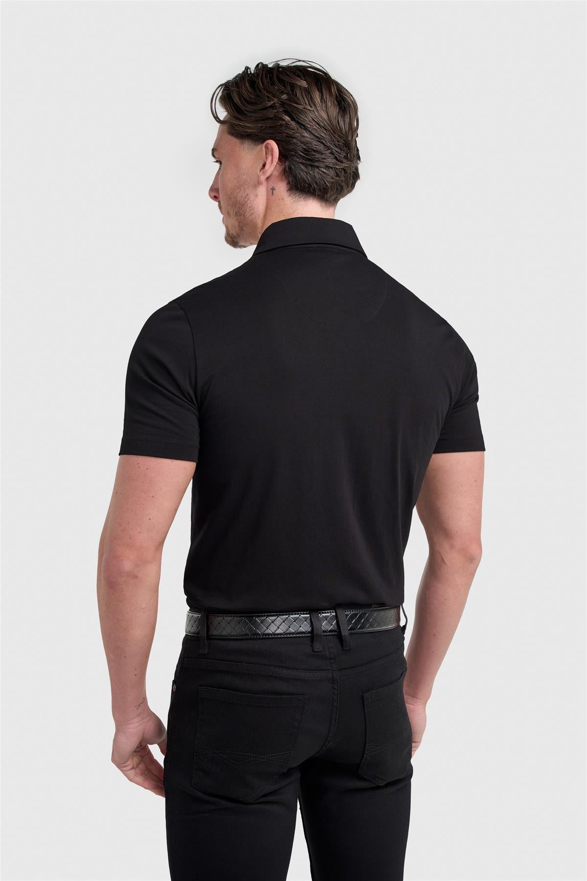 Cavani Sanchez Black - Katoenen polo heren 3