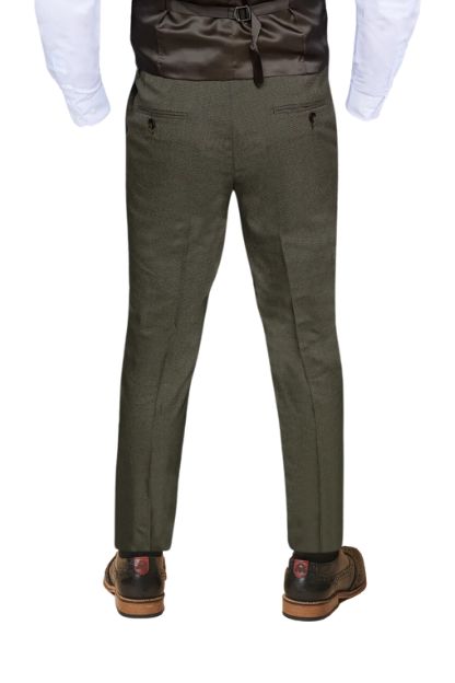 TAVERNY - Pantalon Salute Army Green