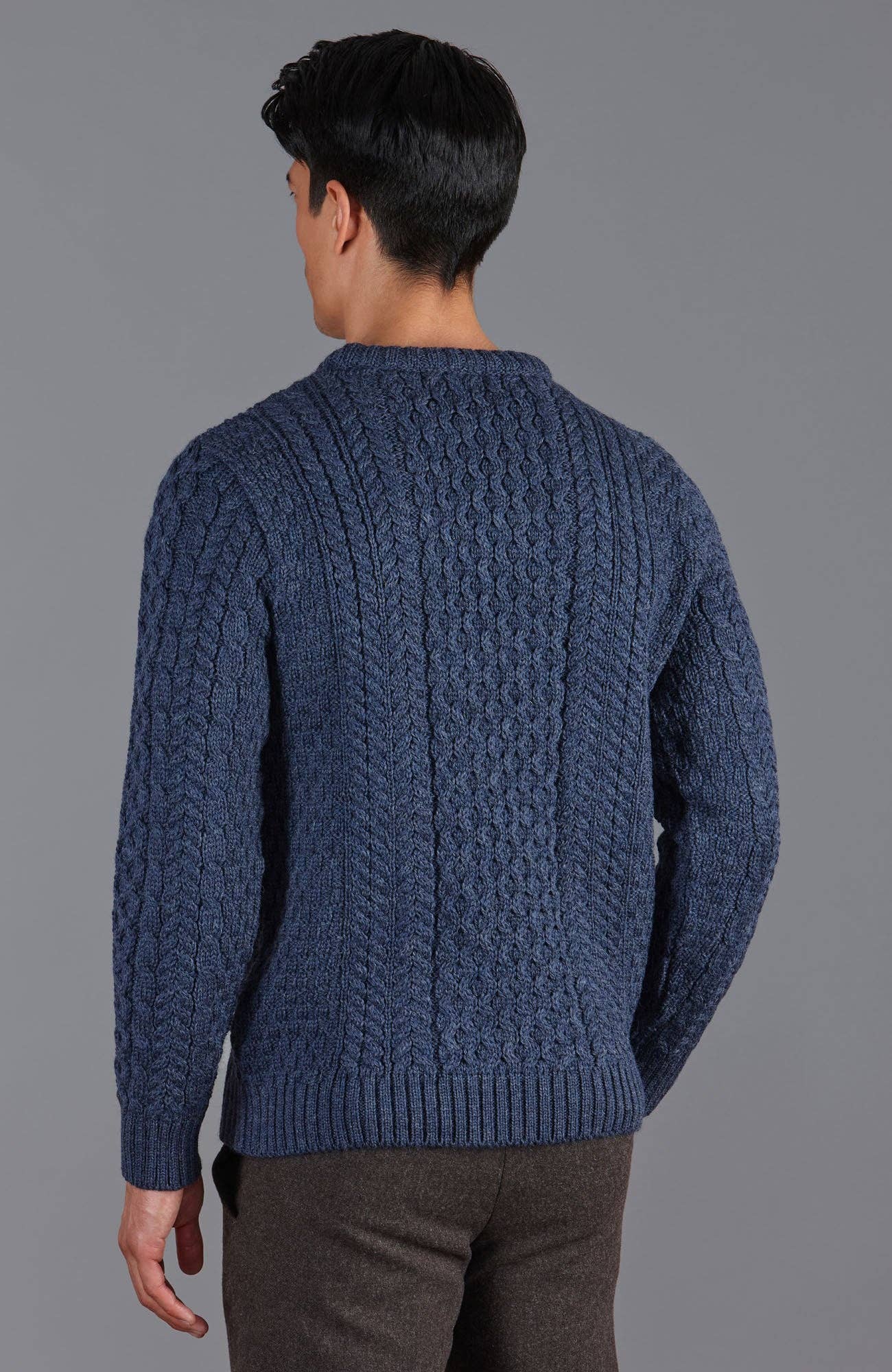 Hisir Heren winter kabel gebreide truien casual ronde hals Hisir Heren winter kabel gebreide truien casual ronde hals