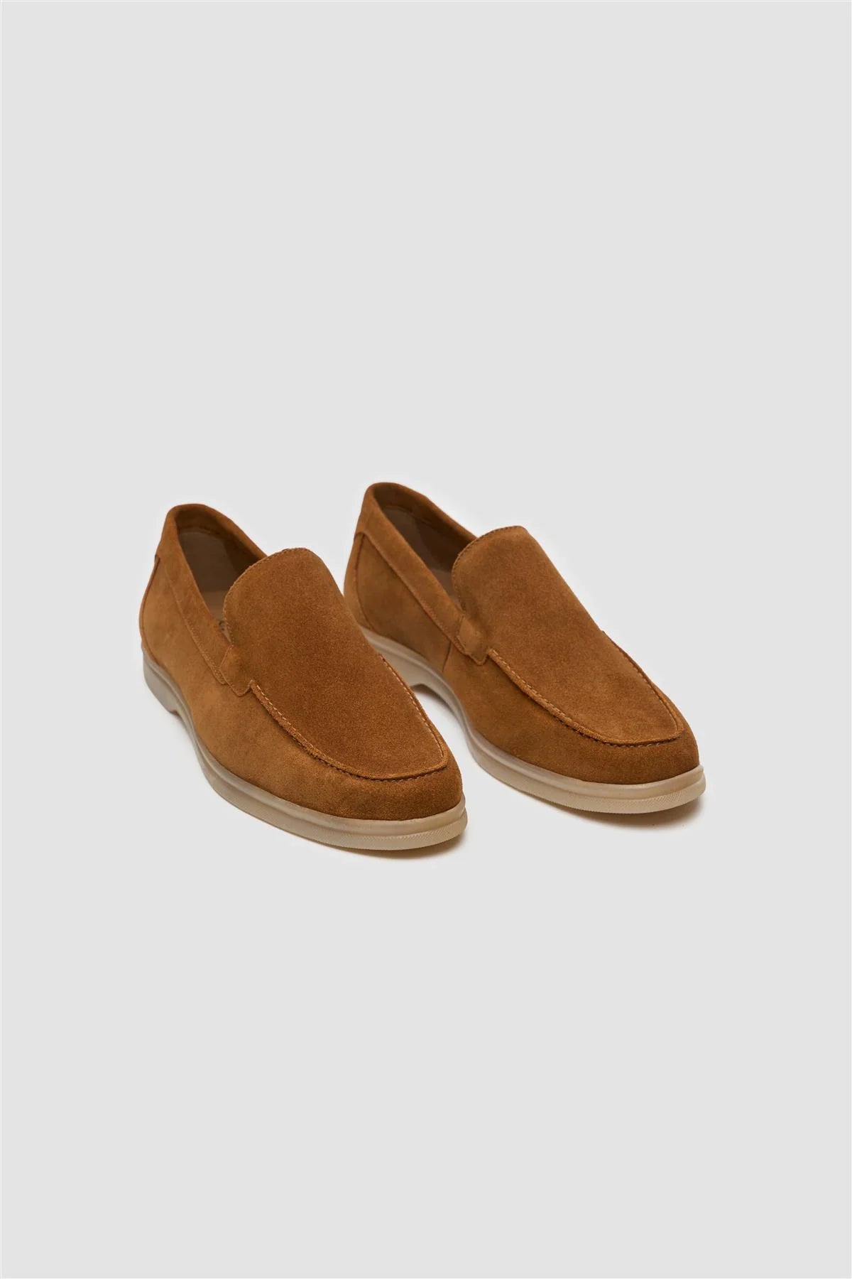 Cavani Breezy Suède Loafers - Bruin
