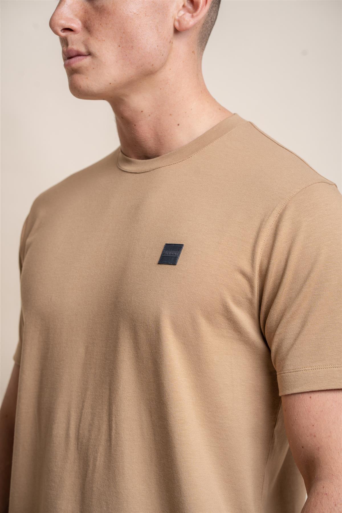 Cavani Bogart Sand - T-shirt heren 4