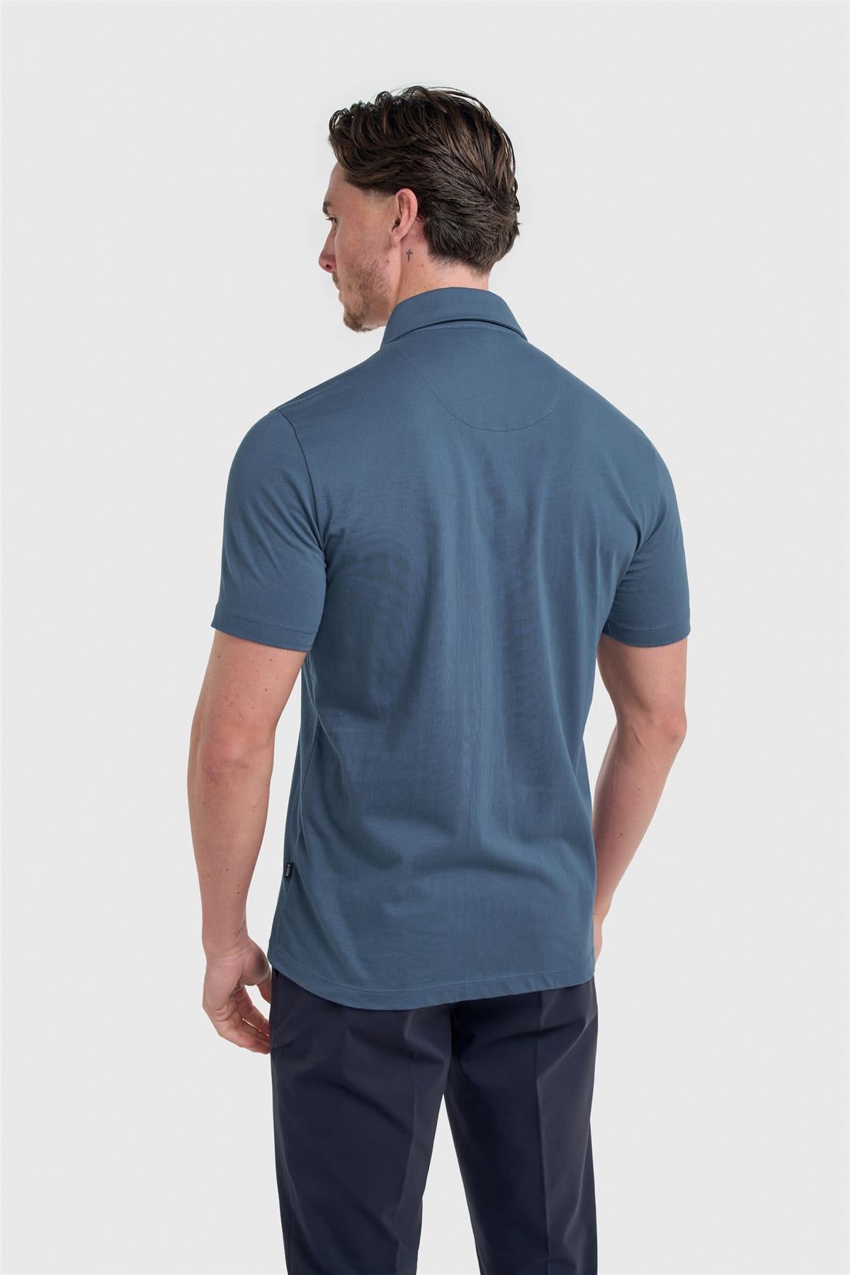 Cavani Sanchez Blue - Katoenen polo heren 3