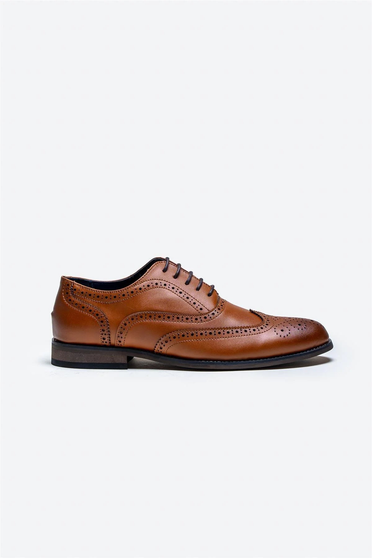 Cavani Clark Schoenen Lichtbruin - Wingtip Brogue