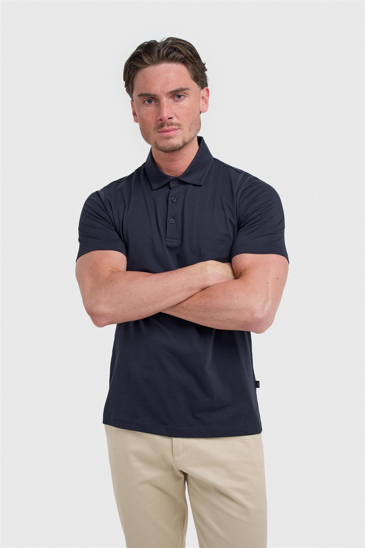 Cavani Sanchez Navy - Katoenen polo heren 1