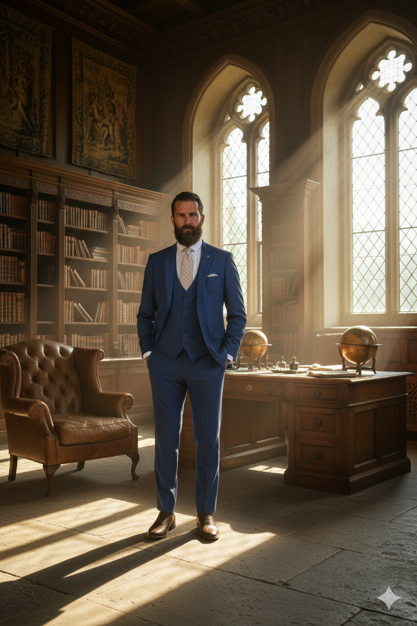 3-delad herrkostym - Marc Darcy Ashley Marinblå