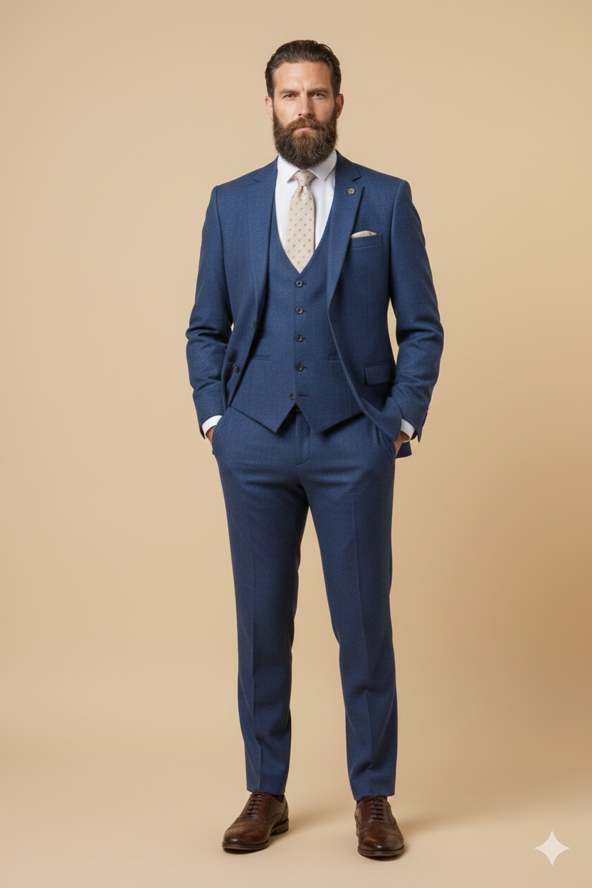 3-delad herrkostym - Marc Darcy Ashley Marinblå