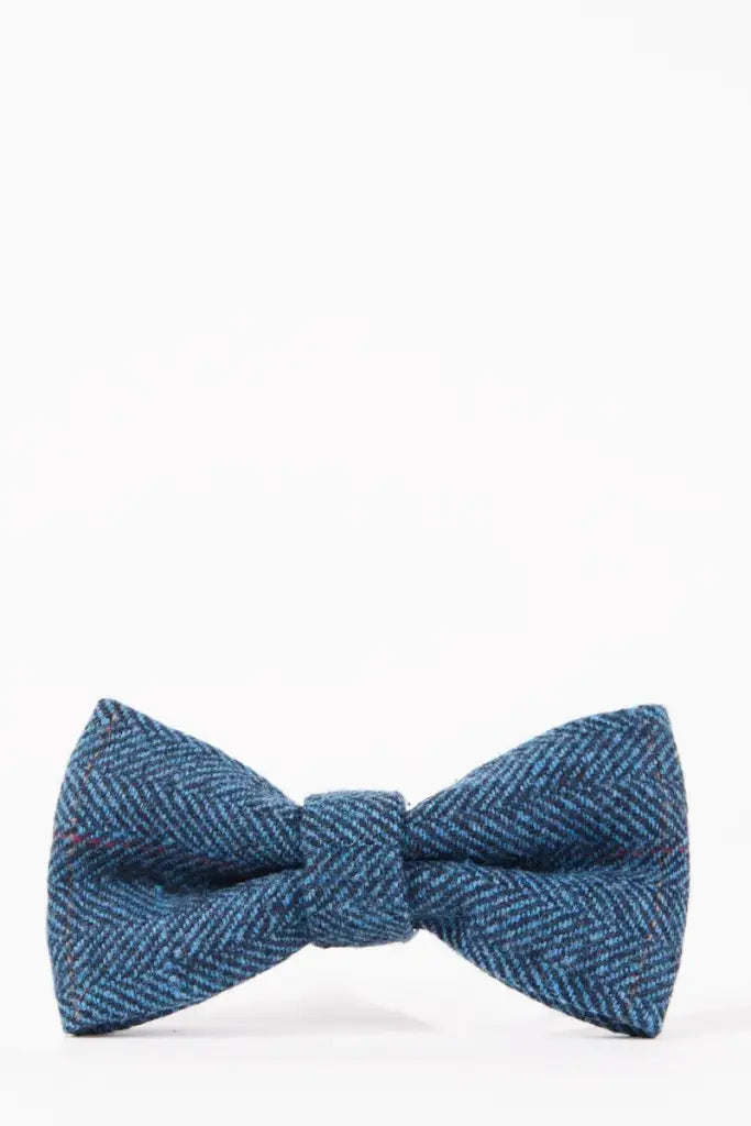 Bow tie Dion tweed blue - vlinderstrik