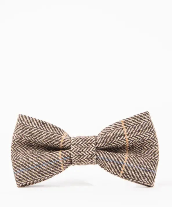 Bow Tie Ted Tan Tweed - vlinderstrik