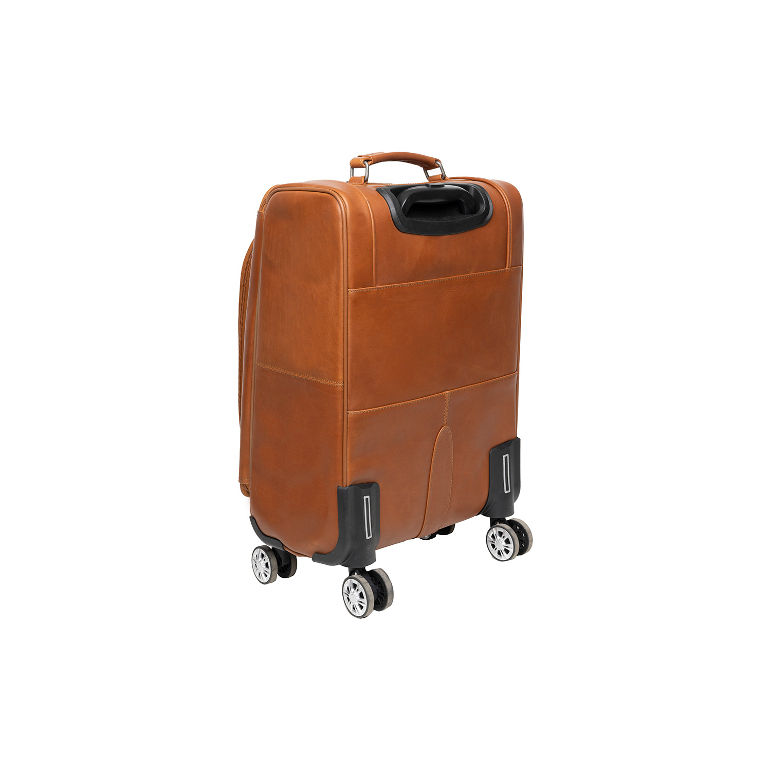 Leren Trolley Koffer Cognac Key Largo