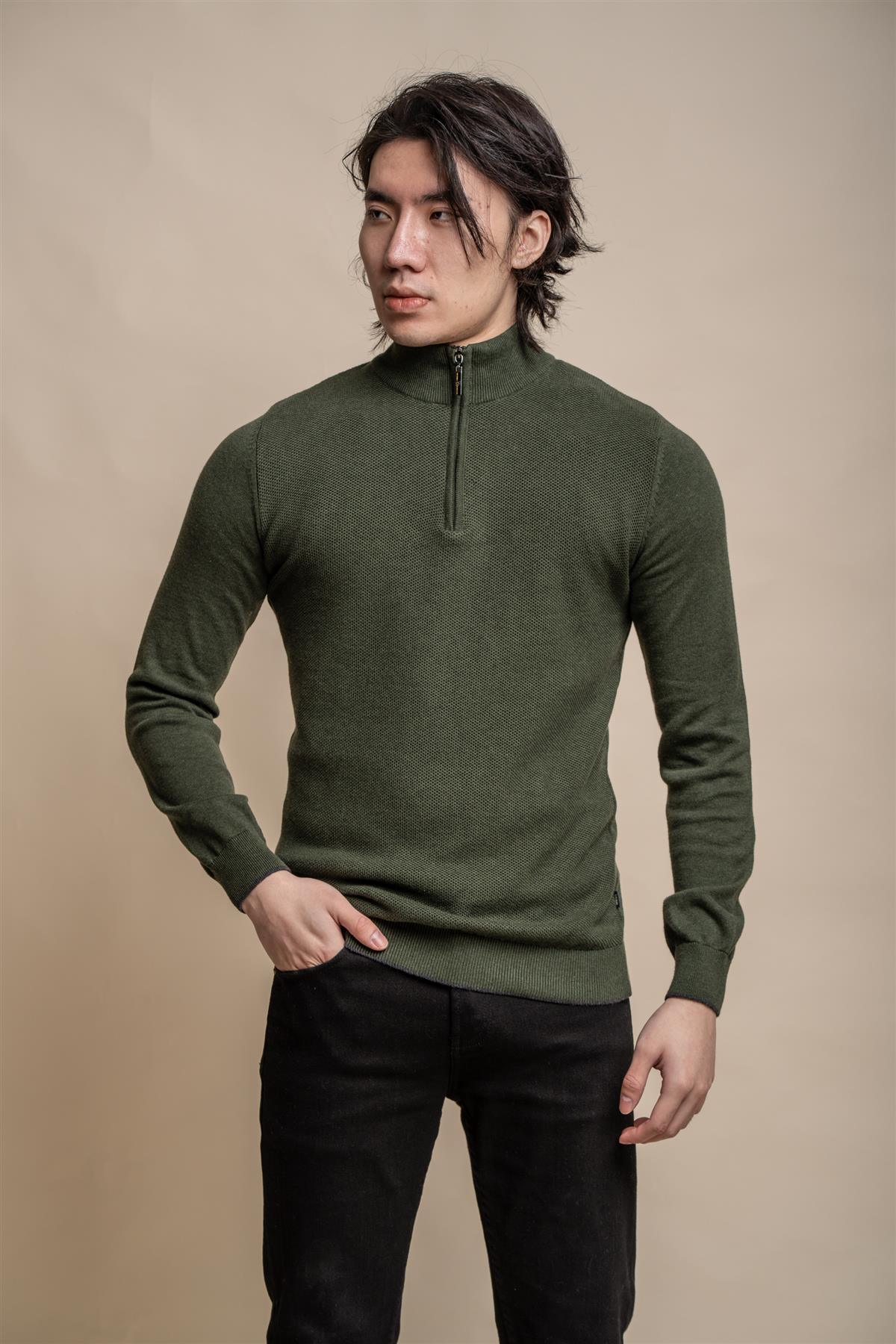 Kyle Lavender - Pullover Heren met Rits - Cavani