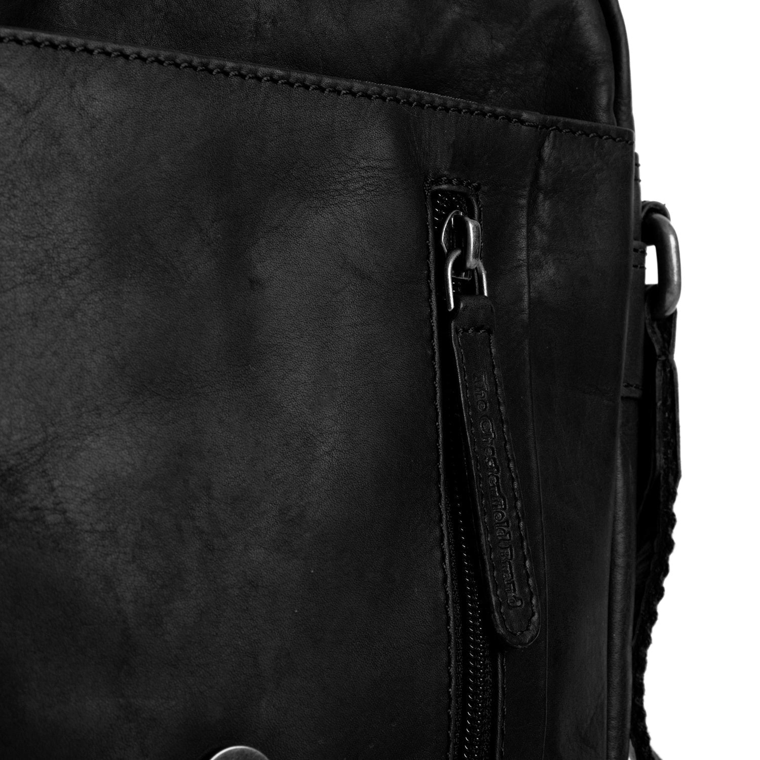 Leren Crossbody Tas Zwart Remy