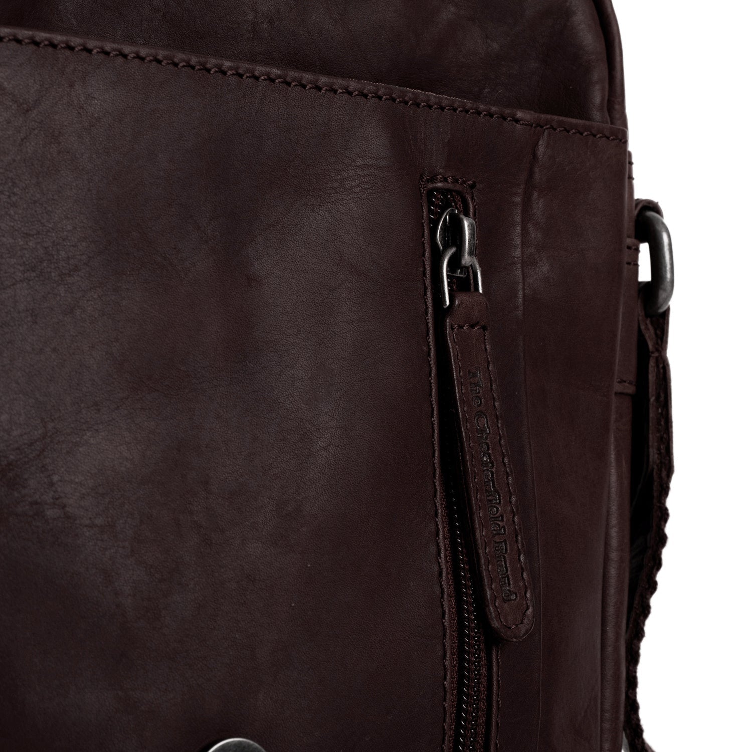 Leren Crossbody Tas Bruin Remy