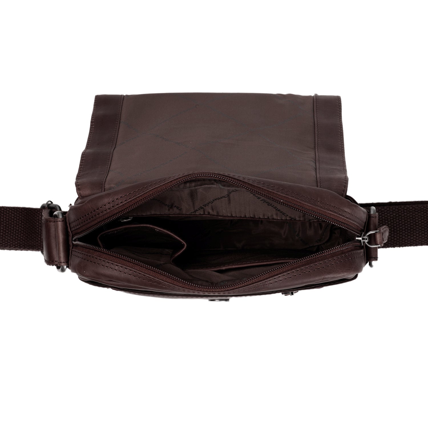 Leren Crossbody Tas Bruin Remy