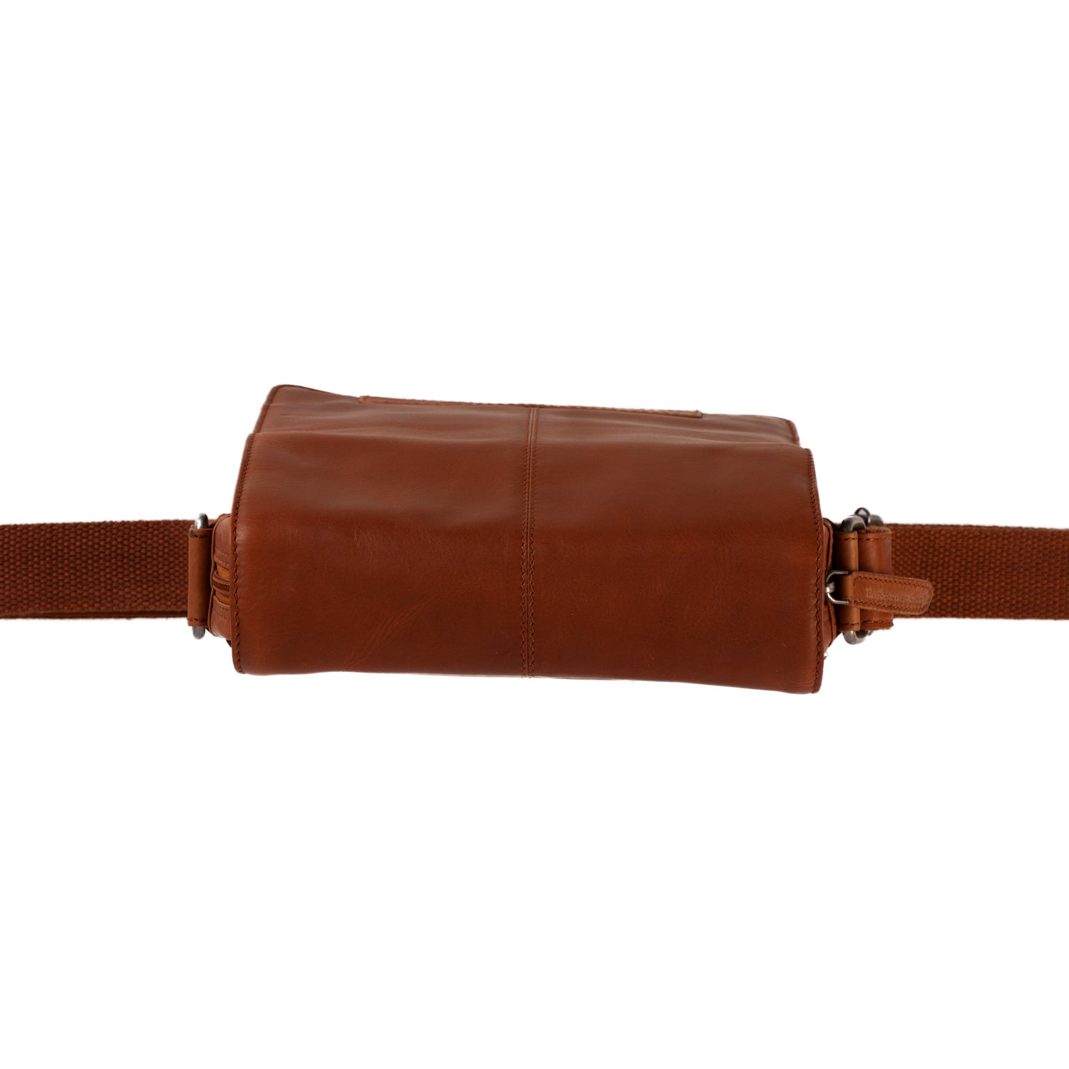 Leren Crossbody Tas Cognac Remy