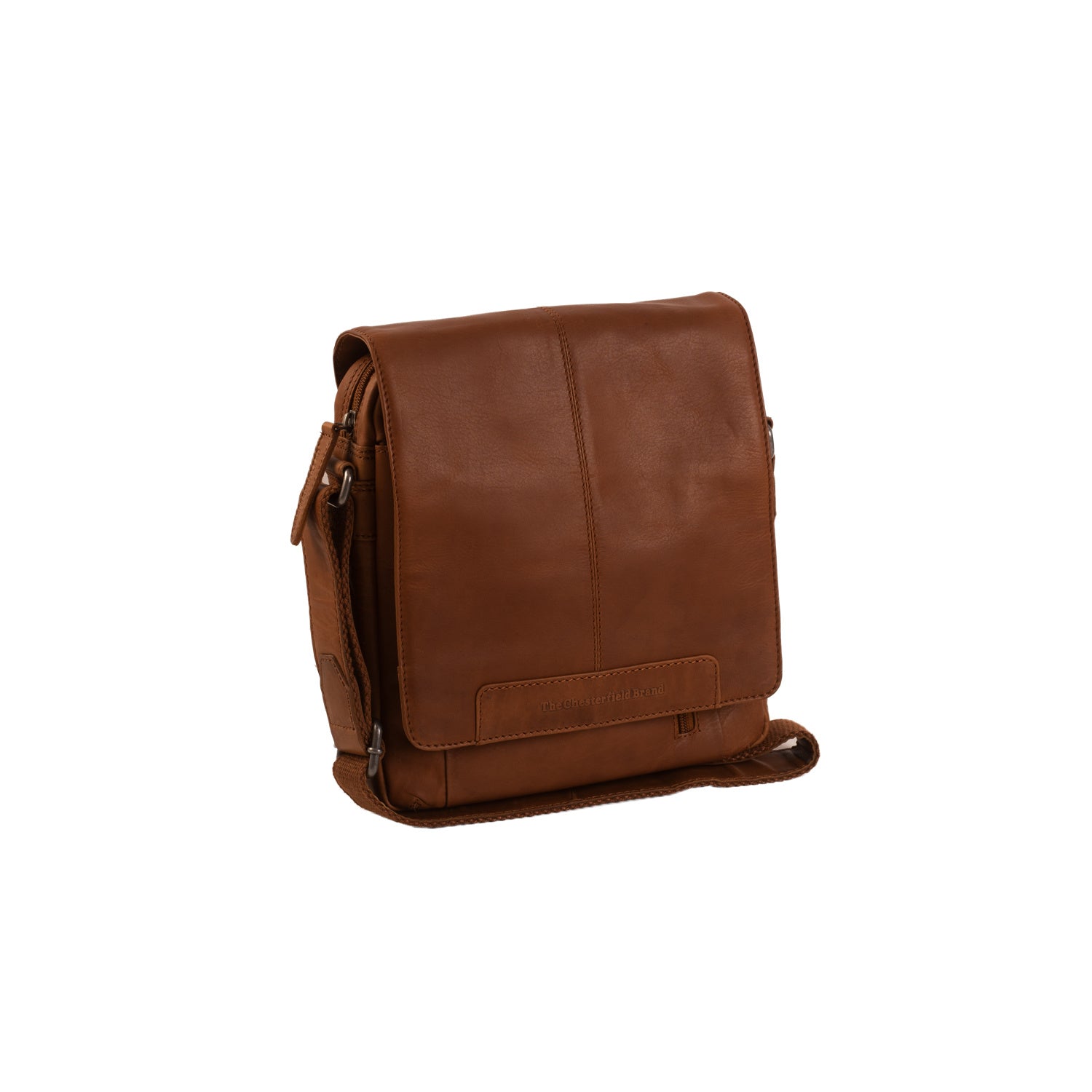 Leren Crossbody Tas Cognac Remy