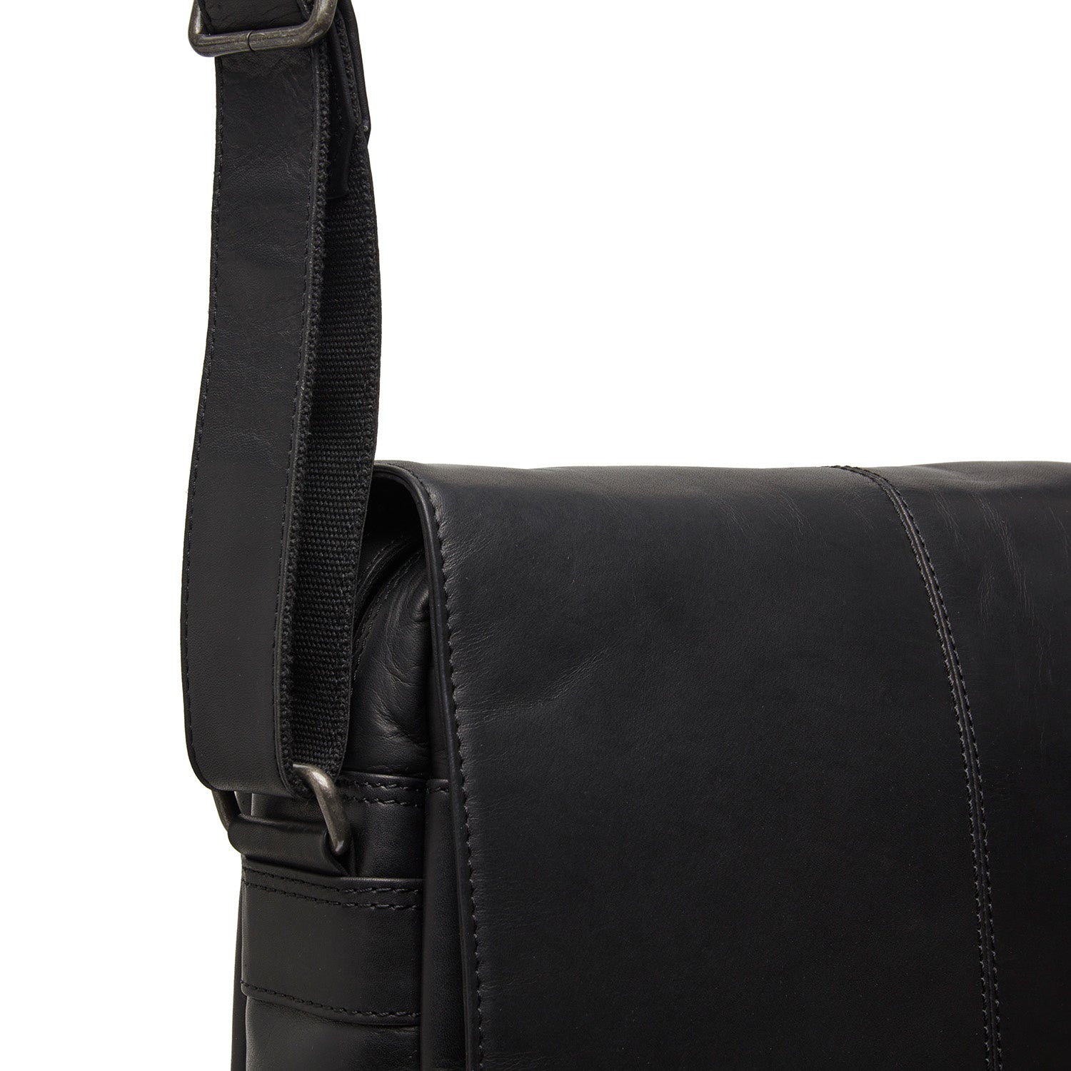 Leren Crossbody Tas Zwart Raphael