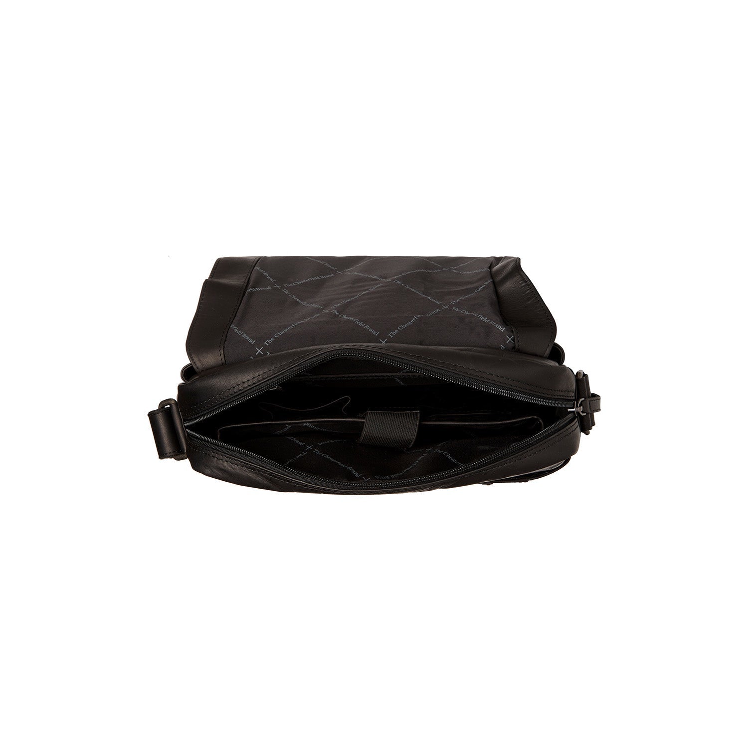 Leren Crossbody Tas Zwart Raphael