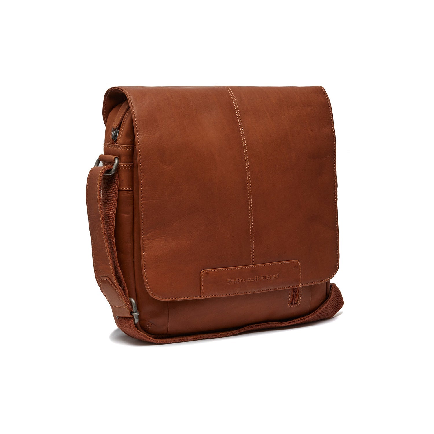 Leren Crossbody Tas Cognac Raphael