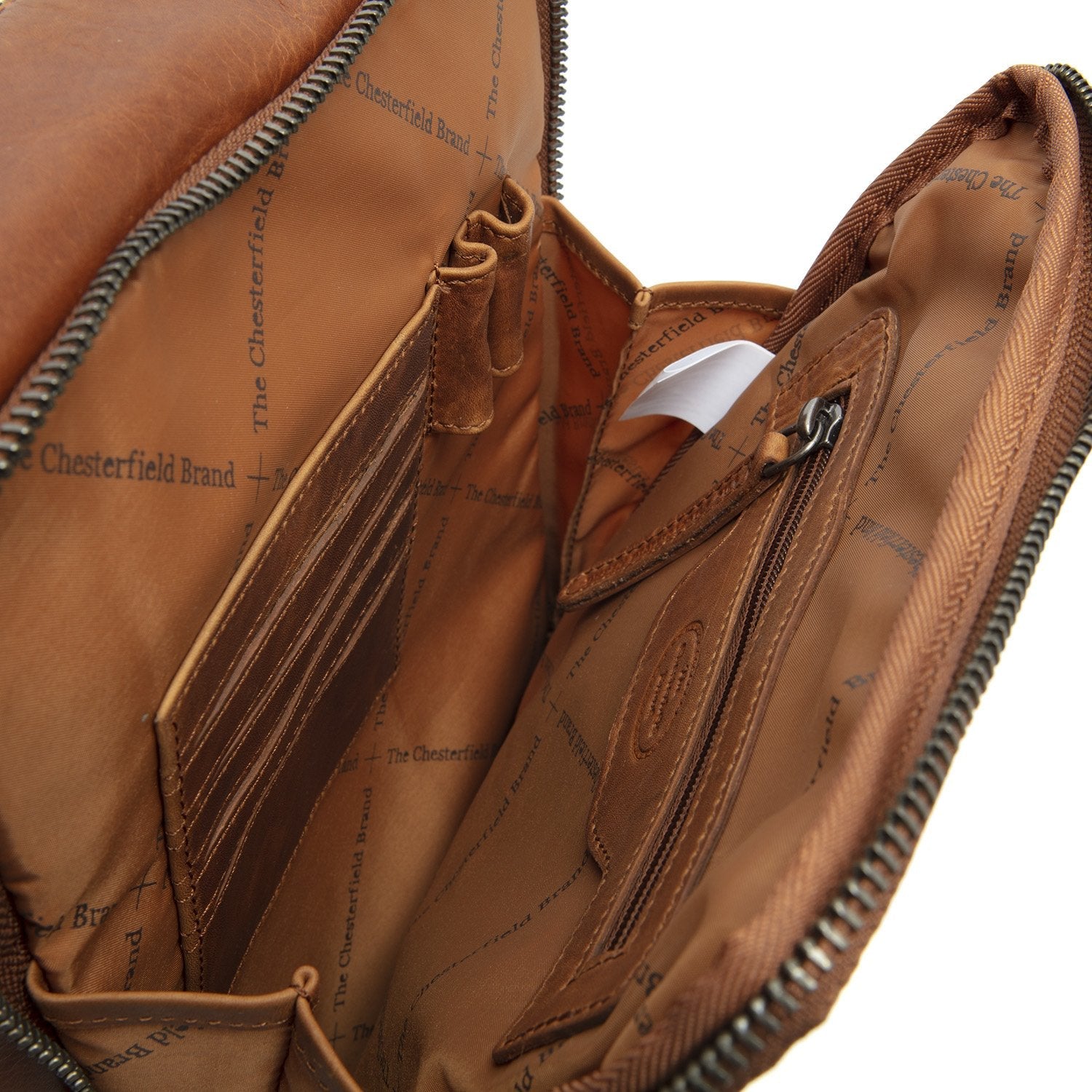 Leren Crossbody Tas Cognac Alva