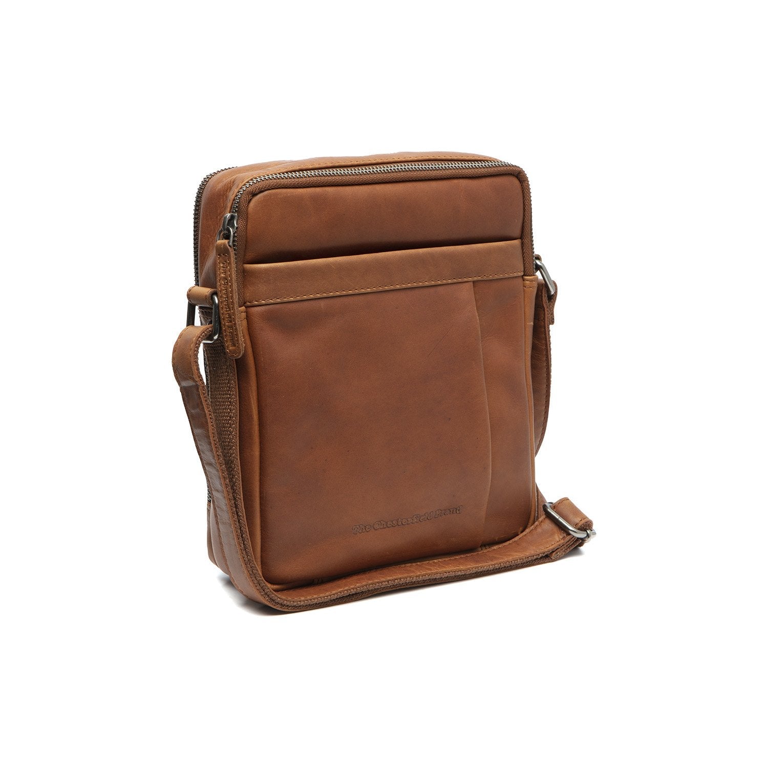 Leren Crossbody Tas Cognac Alva