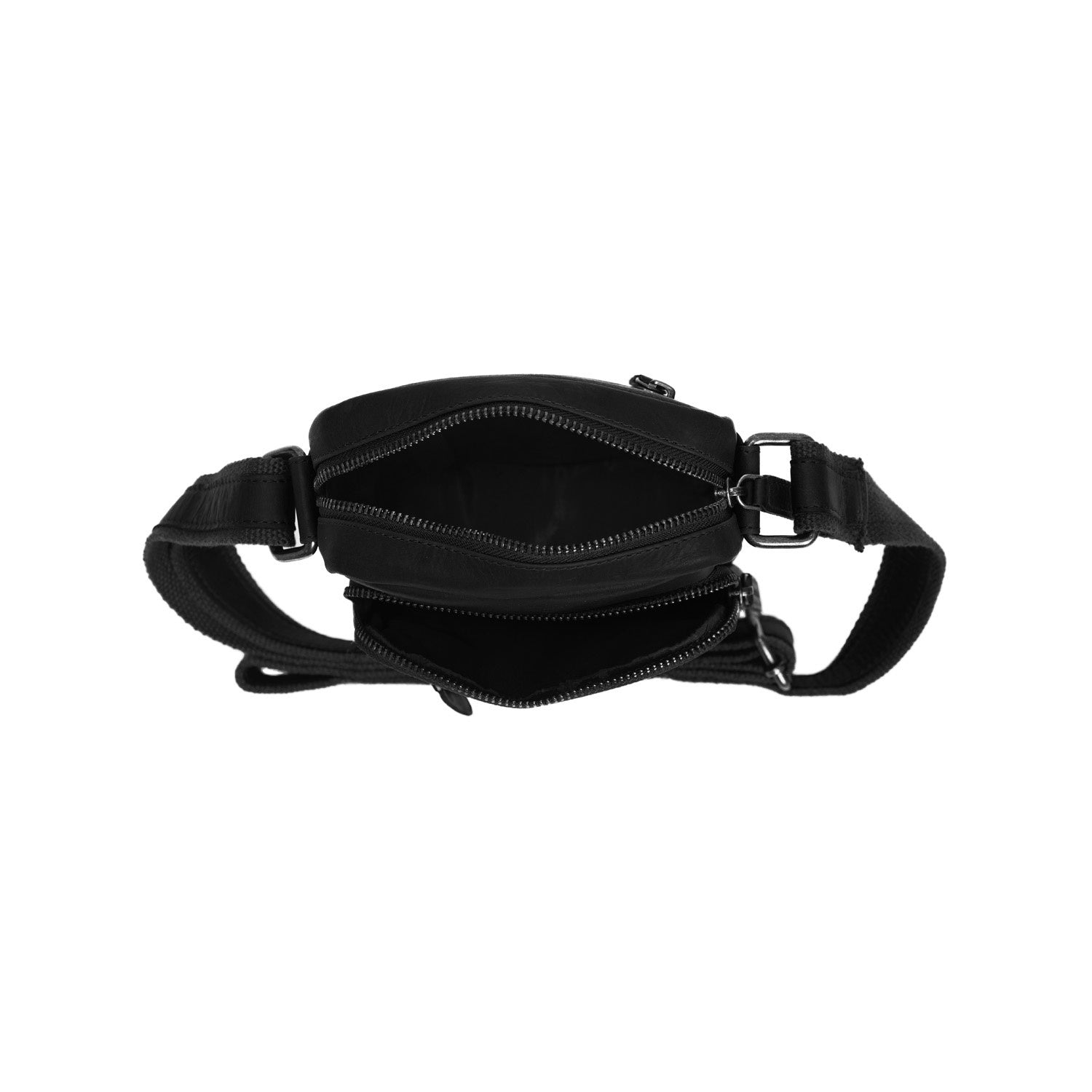 Leren Crossbody Tas Zwart Bremen