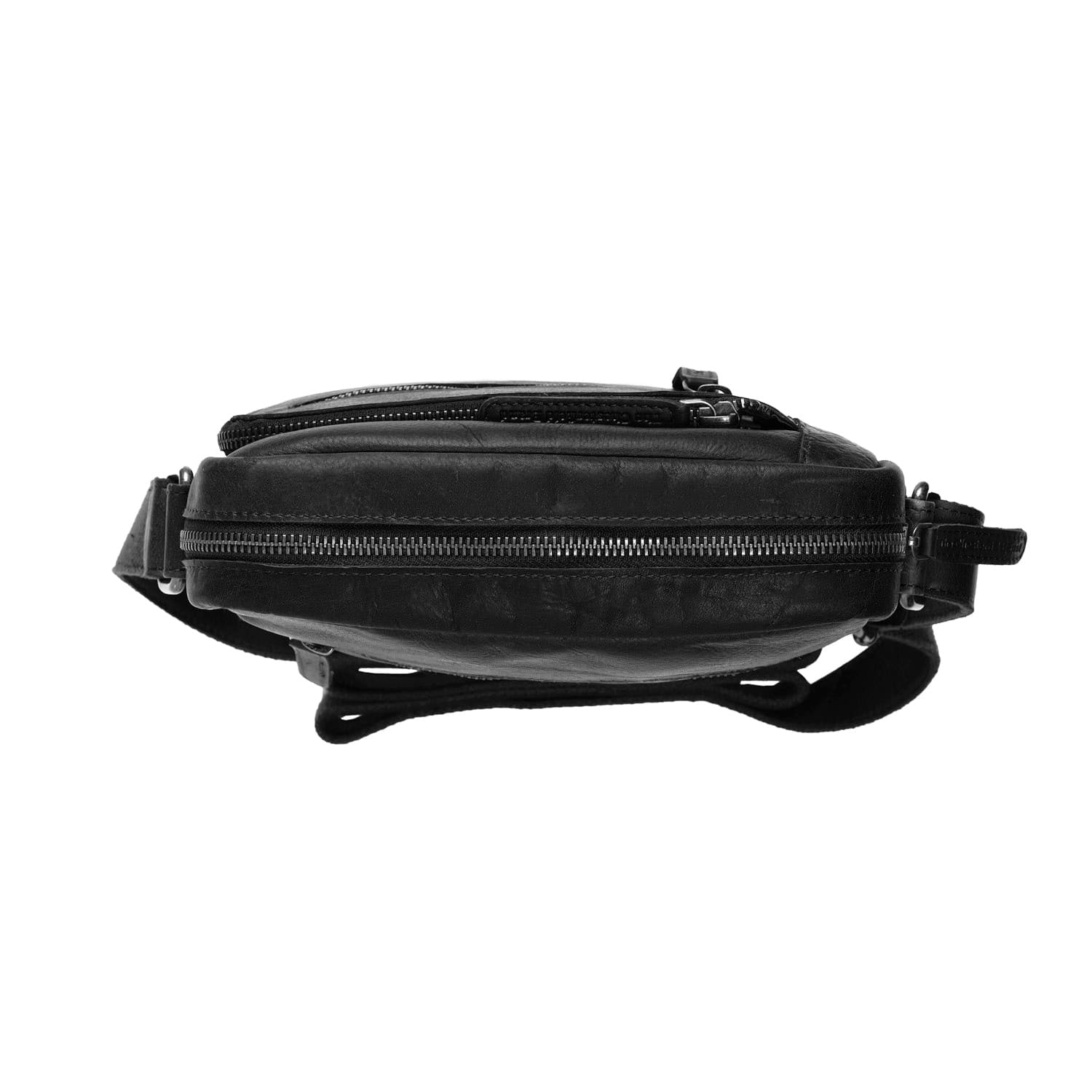 Leren Crossbody Tas Zwart Dessau