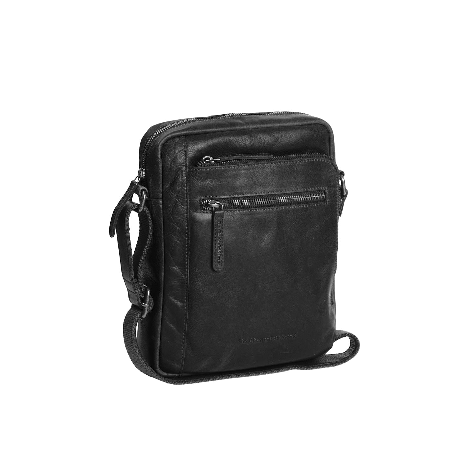Leren Crossbody Tas Zwart Dessau