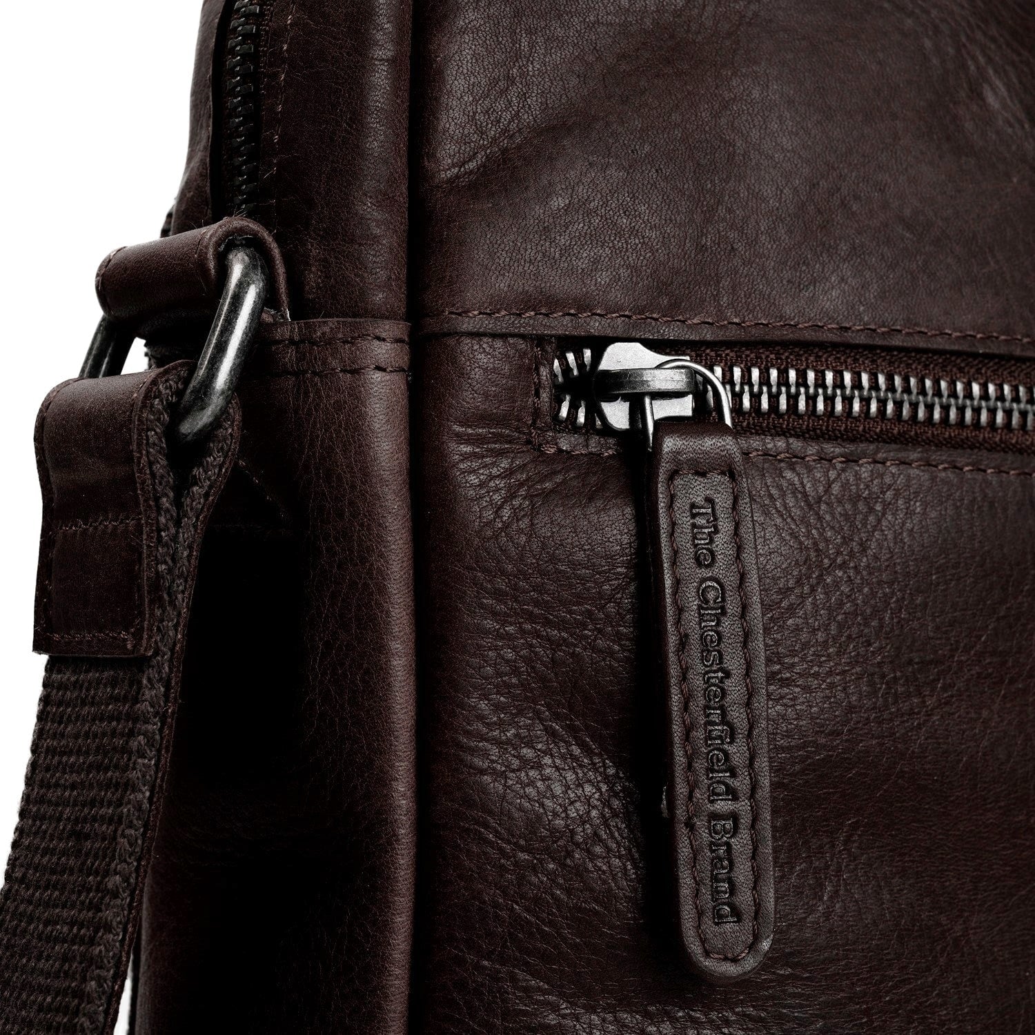 Leren Crossbody Tas Bruin Dessau