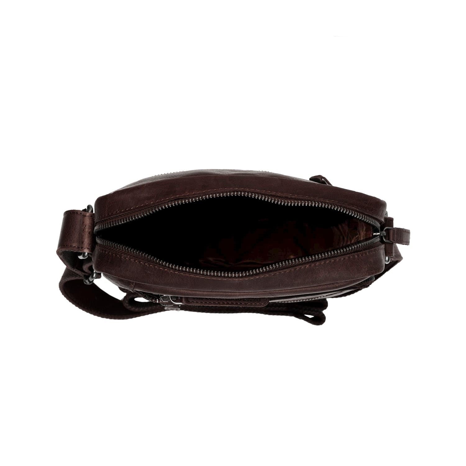 Leren Crossbody Tas Bruin Dessau