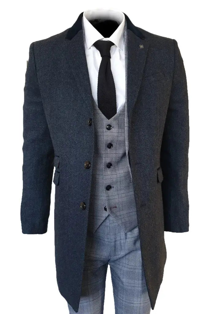 Cavani Kingston coat - navy blue - peaky style - 46/S - jas