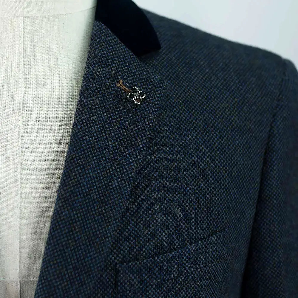 Cavani Kingston coat - navy blue - peaky style - jas