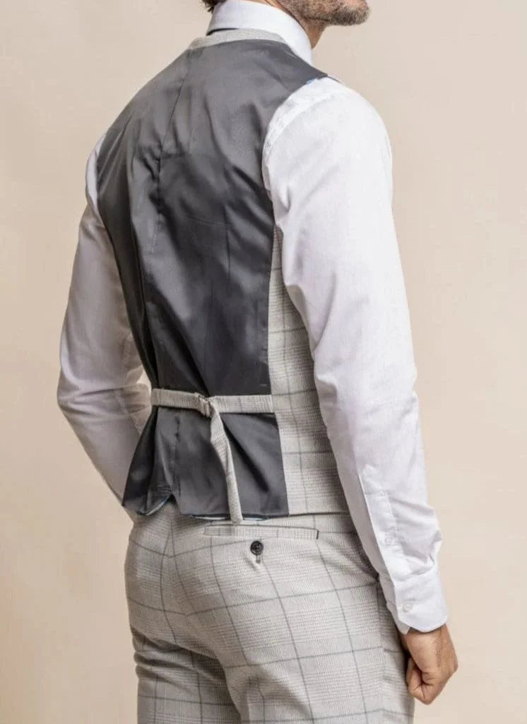 Cavani - Gilet Check Radika Grey