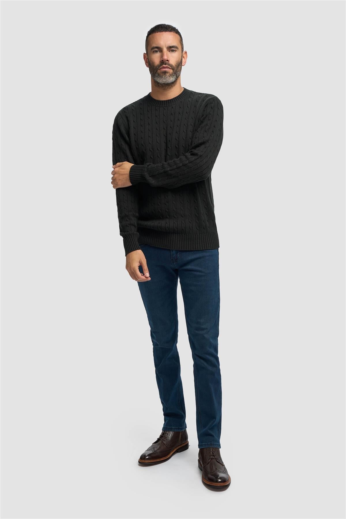Cavani Foston Dark Green - Kabeltrui heren 2
