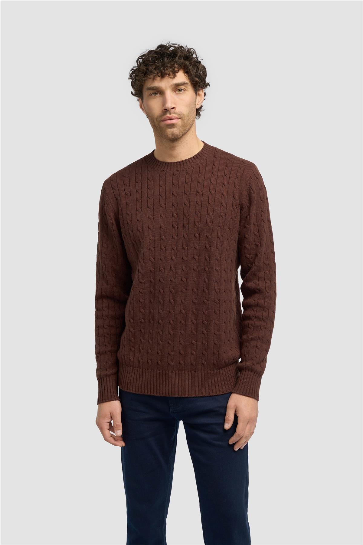 Cavani Foston Brown - Kabeltrui heren 1
