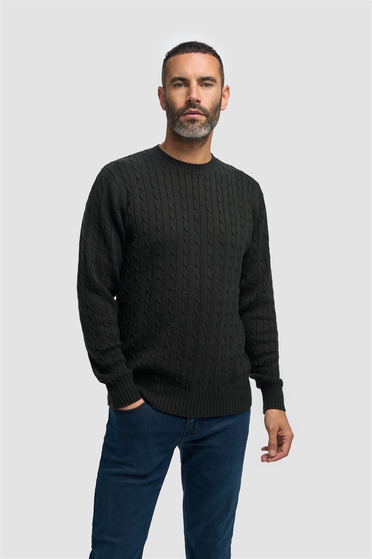 Cavani Foston Dark Green - Kabeltrui heren 1