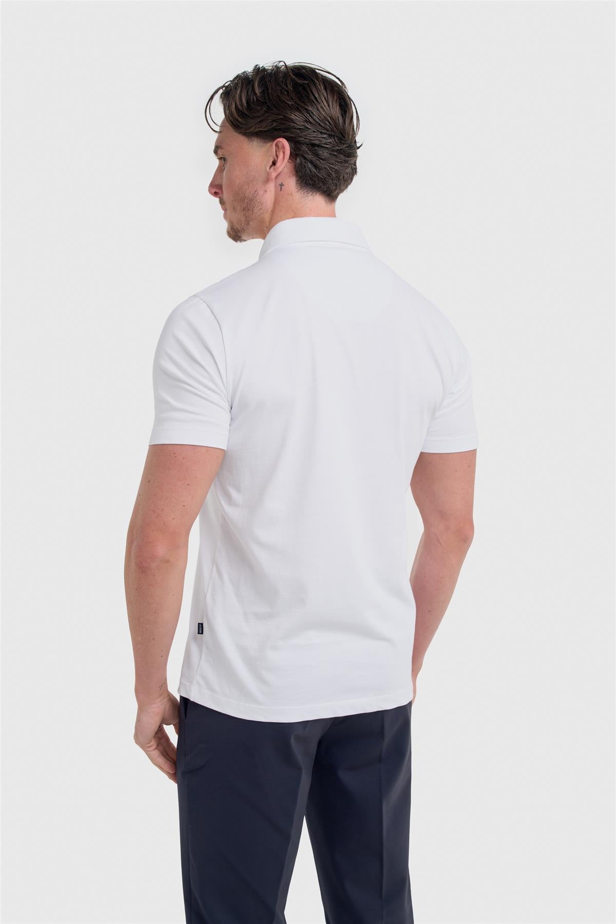 Cavani Sanchez White - Katoenen polo heren 3