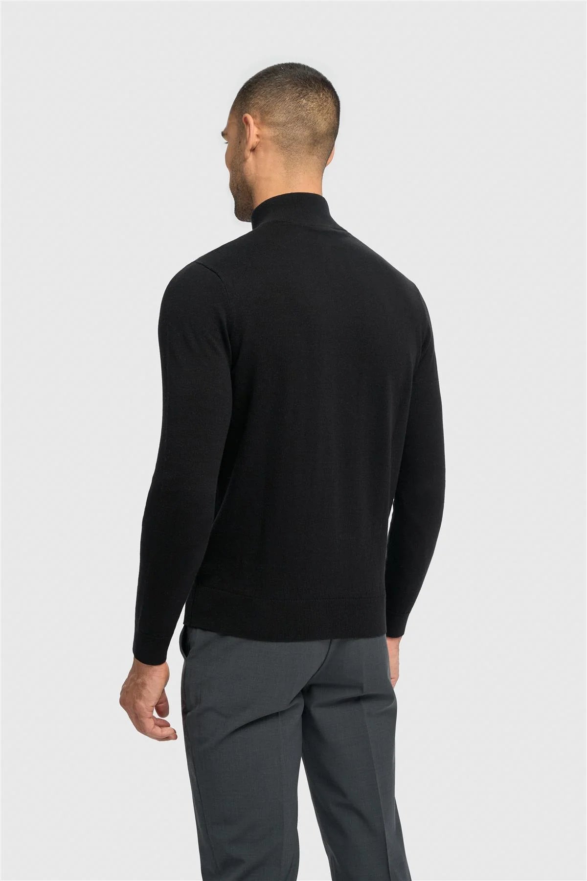 Cavani Black - Pullover Heren met Rits