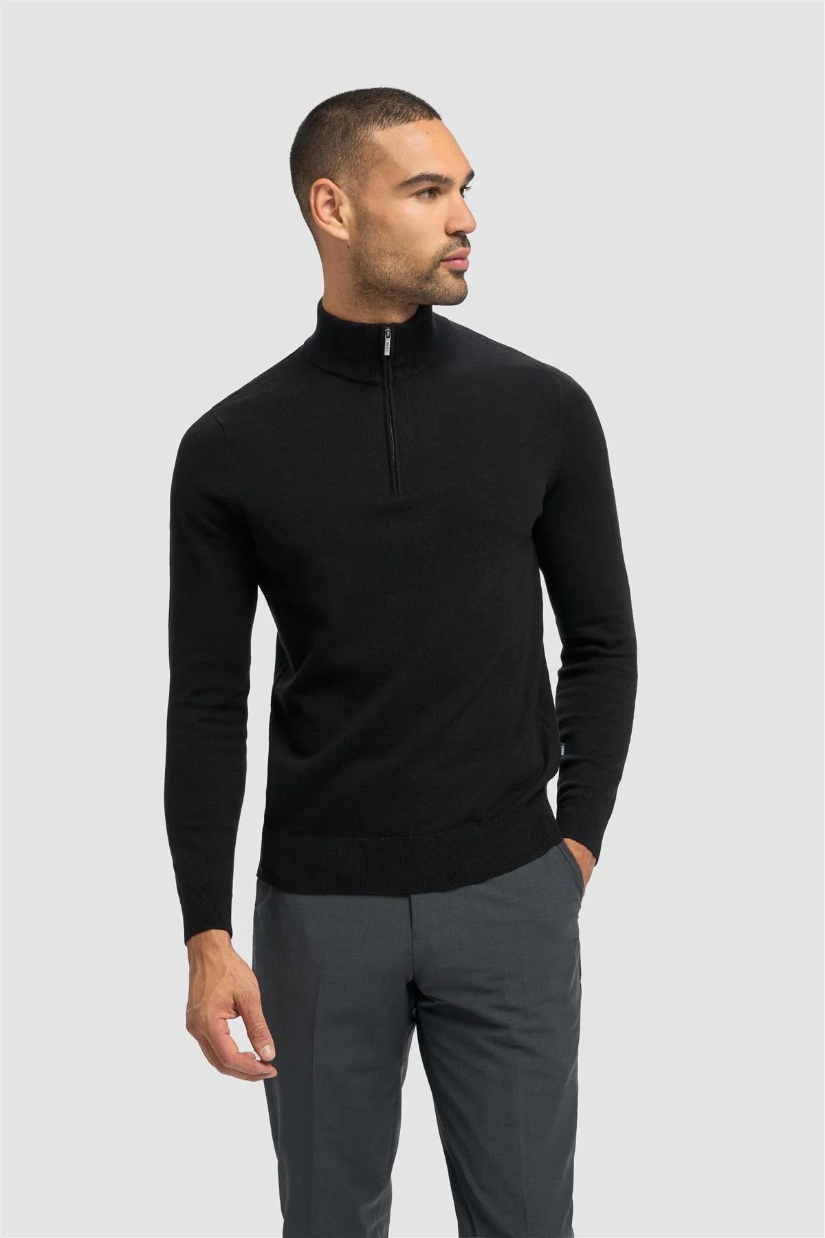 Cavani Black - Pullover Heren met Rits